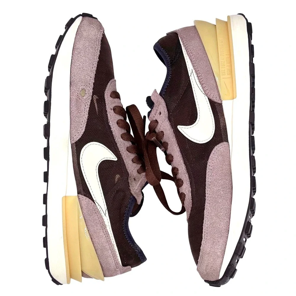 Nike Waffle One 5.5Y Women's 7 Brown Tan Retro Casual Running Athletic Lifestyle
